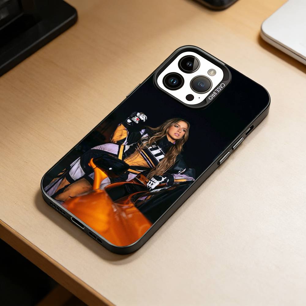 Singer-Z Tate McRae Phone Case For iPhone 17,16,15,14,13,12,11 Plus,Pro Max,XS,Colorful Silver Black Cover