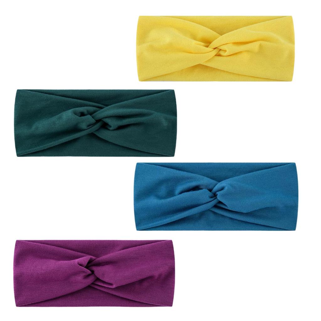 Trendy Unisex Solid Color Elastic Headband - Casual & Comfortable Hair Accessory