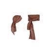 Piratenhut-Gürtel-Set, Unisex, einfarbig, Cosplay, Vintage, mittelalterliche Renaissance, Schnürung, verstellbare Leistung, Requisite, Kleidungszubehör