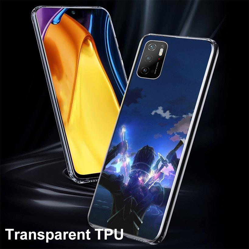 Sword Art Online Anime Case Phone Cover for Xiaomi Redmi Note 10 9 9S 8 8T 7 5 Pro Mi 12T 11T 10T 9T 12 11 Lite A3 A2 Trend Fund