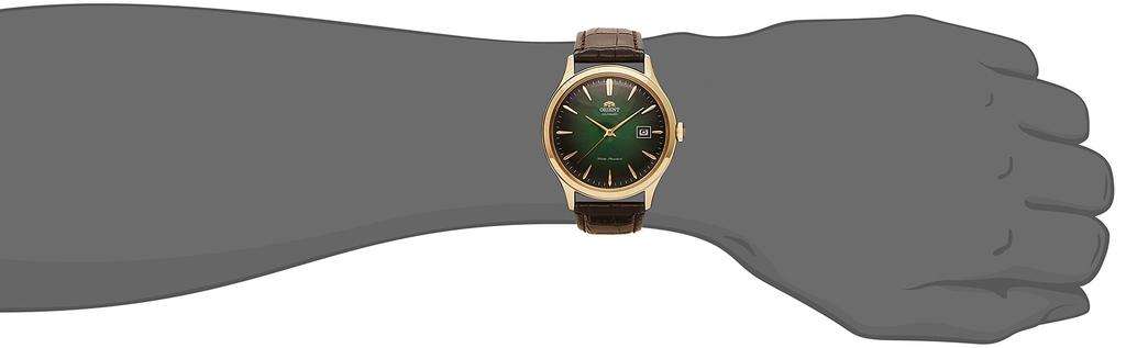 Orient Bambino Automatic Watch, Mechanical, Made in Japan, with Japanese Manufacturer's Warranty, SAC08002F0, Men's, Green