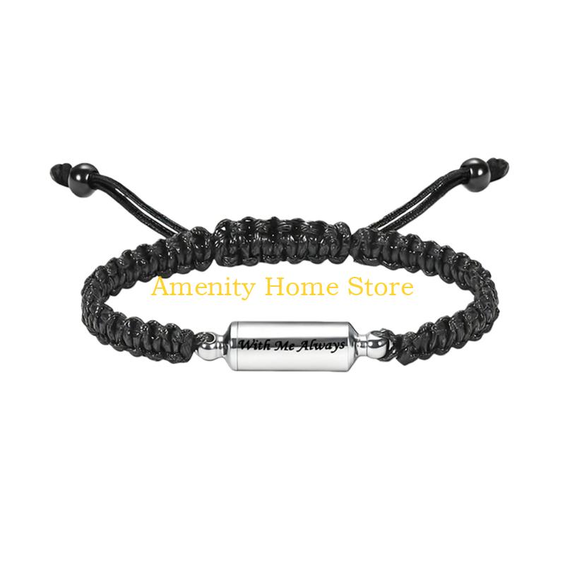 

F26C Stainless Steel Openable Cremains Bracelets for Pet Memorial Keepsakes Pendants