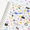 4 Stile, 20 Blatt pro Stück, Graffiti-Aufkleberbuch, Niedliche kleine Aufkleber DIY-Dekoration Collage Kinder-Puzzle-Aufkleber