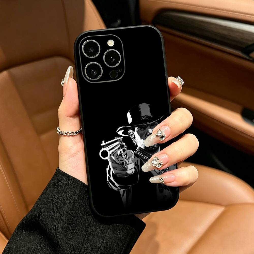 R-Red D-Dead Redemption RDR 2 Phone Case For iPhone 17,16,15,14,13,12,11 Pro Max,16Plus,XS Soft Black Cover