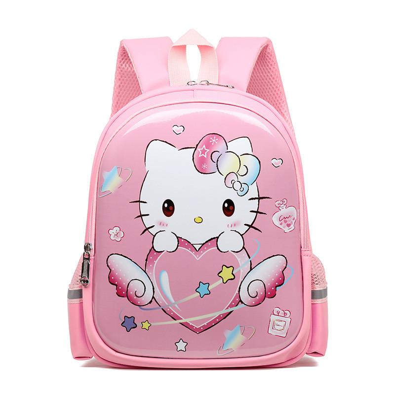 Elsa Sofia Hello Kitty Kids Travel Backpack With Airflow Mesh And Cartoon Design For Kindergarten Use