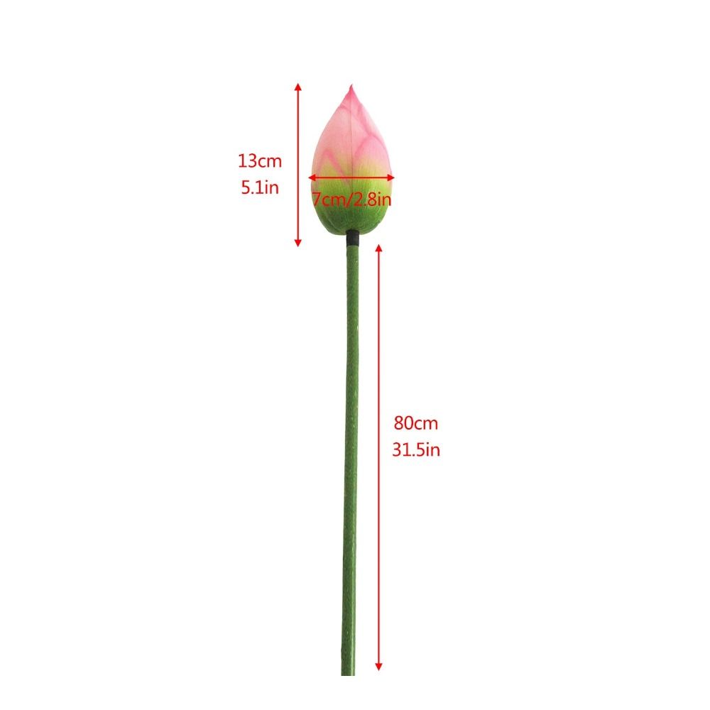 Romantic Artificial Lotus Handmade Fake Lotus Branch Simulation Lotus Leaf  Balcony