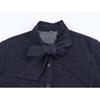 Myst&Za Women's Winter 2025 Bow Denim Shirt