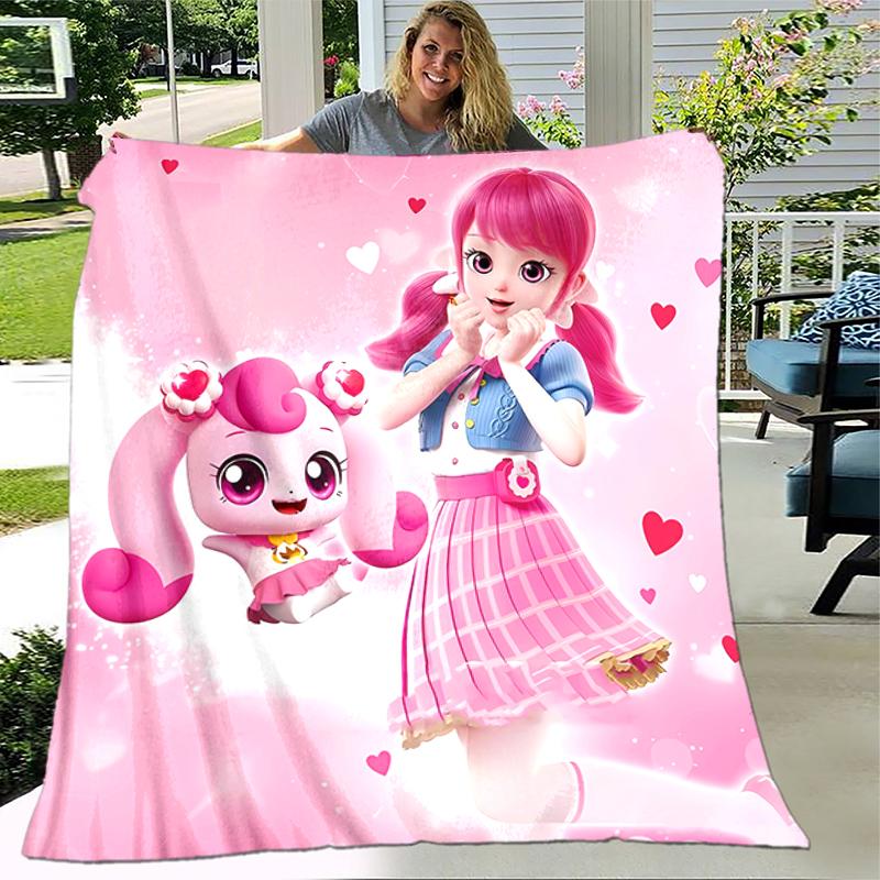1pc Blanket Catch! Teenieping Print Design, Lightweight Blanket for Sofa, Bed- Soft &Warm, Gift for All Seasons like Christmas, Halloween