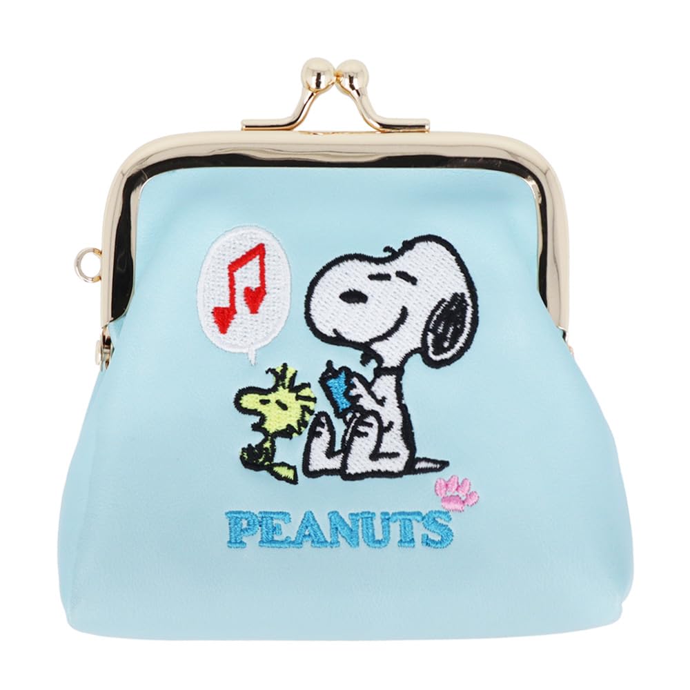 

Stationery Snoopy Mini Embroidered Clasp Snoopy Light S2331233 Sun-Star Pouch, Purse, Peanuts, & Friends, Blue,