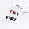 BPX5  New 3D ABS Chrome Black Logo TSI Emblem Letters Car Trunk Badge For 4 5 6 7 TSI Sticker Accessories