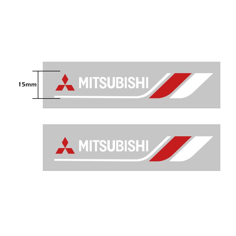 

For 2pcs Car Window Wiper Stickers Emblem For Mitsubishi lancer asx outlander pajero sport l200 galant Car Styling
