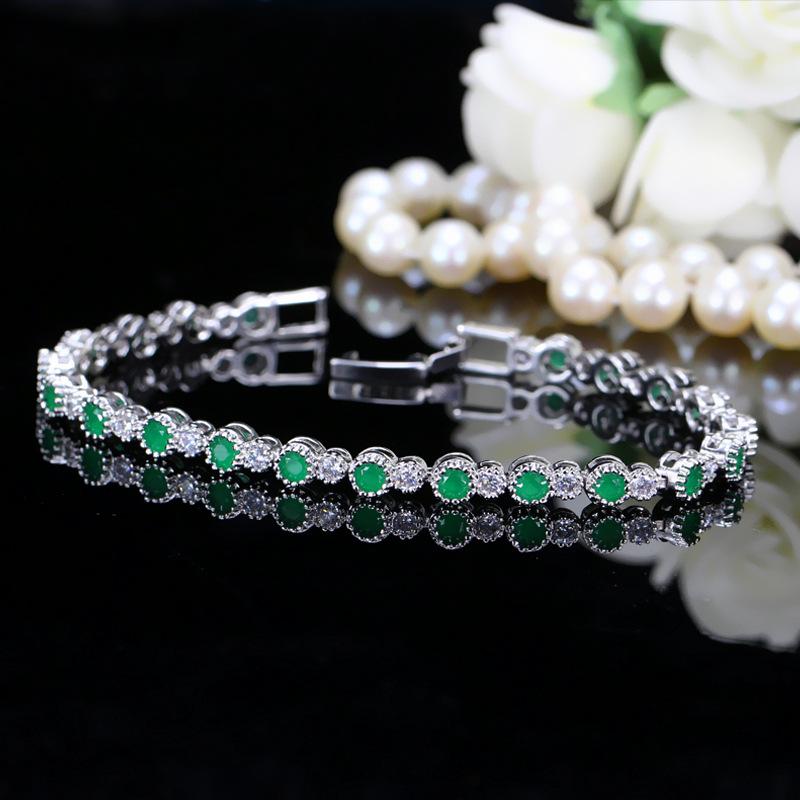 Accessories, Brass Platinum Plated Zircon Bracelet