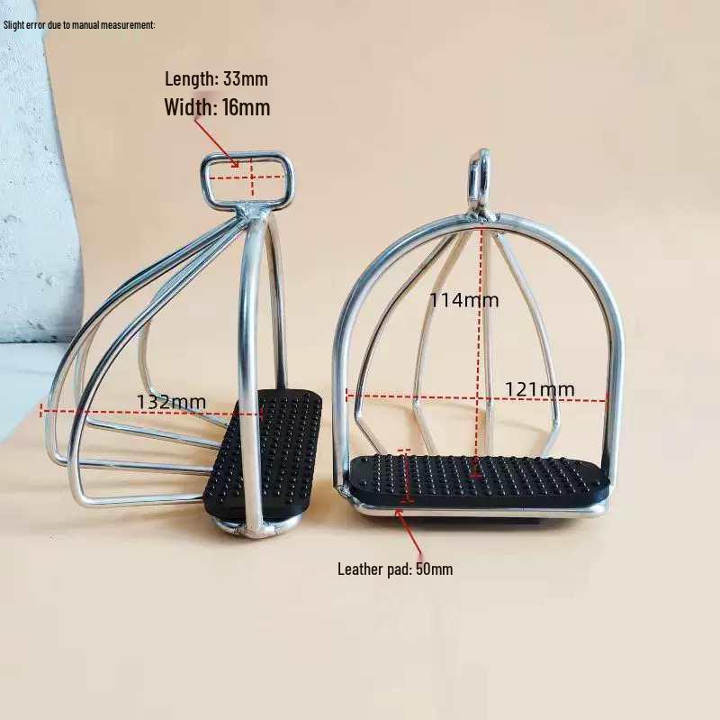 Anti-slip Stainless Steel Saddle Stirrup Covers for Kids - Equestrian Accessories Others