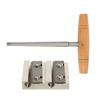 Violin Tool Set Metal Blade Wooden Handle Incisive 4 Hole Violin Peg Hole Reamer for Maintenance
