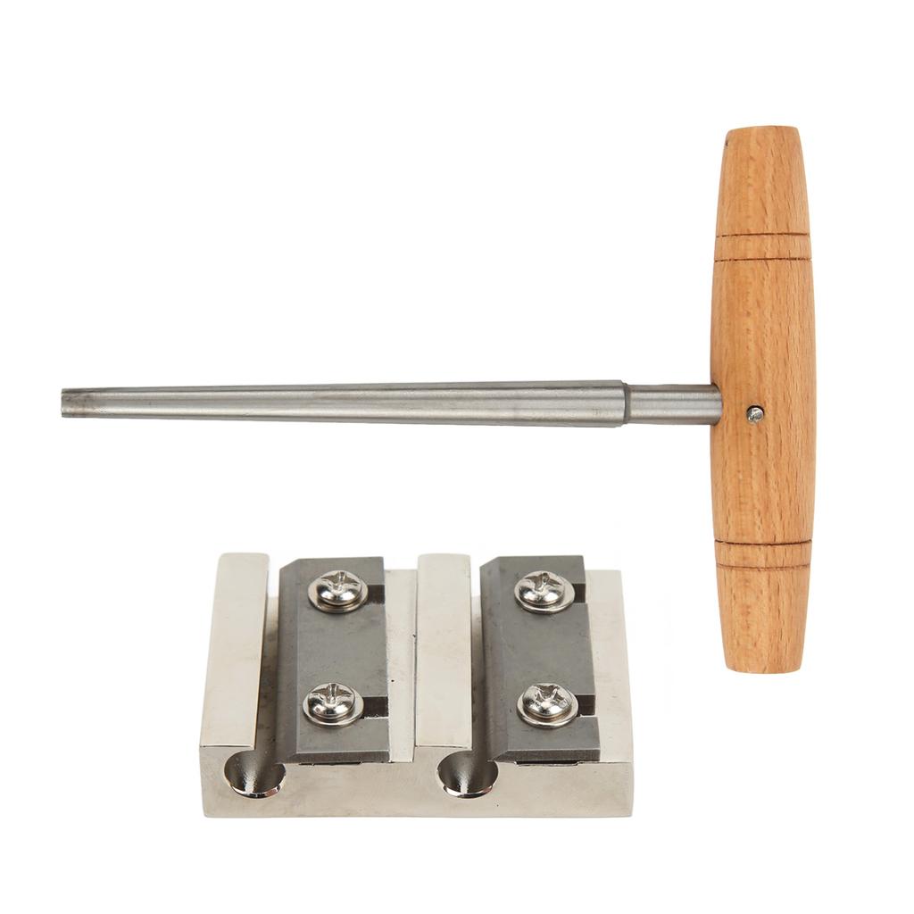 Violin Tool Set Metal Blade Wooden Handle Incisive 4 Hole Violin Peg Hole Reamer for Maintenance