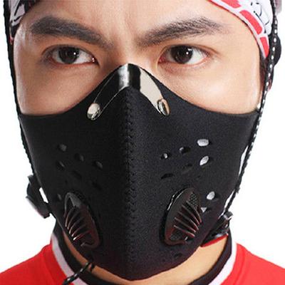 Máscara de ciclismo antigoteo deportes de equitación correr válvula de respiración de carbón activado hombres y mujeres universal anticontaminación anti-neblina al aire libre transpirable
