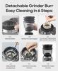 HiBREW G7 Coffee Grinder, 48 Grind Settings, Anti-Static Technology, Stainless Steel Conical Burr, Touch Panel