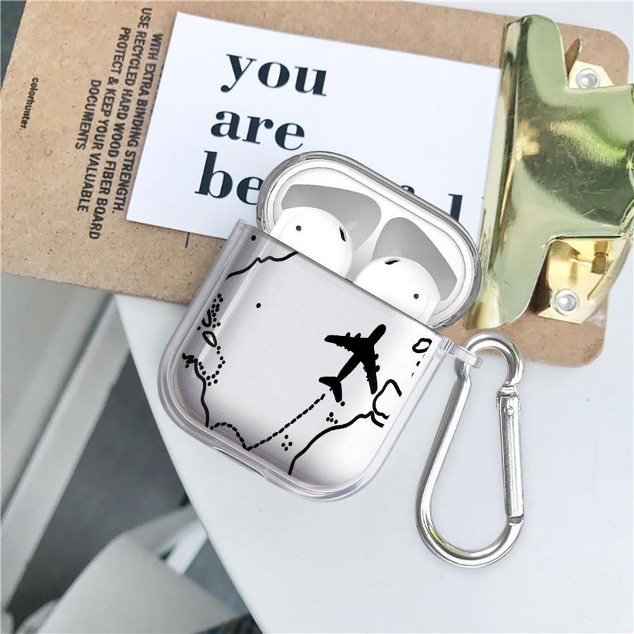 World Travel Airplane Clear Earphone Cases Cover Case For Airpods 2 3 4 Pro3 Pro Pro2 1