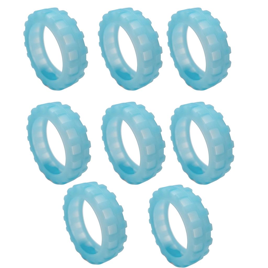 8 Pieces Luggage Wheel Protector Covers Luggage Wheel Covers Reduce Noise and Protect Your Suitcase Wheels for Men Women