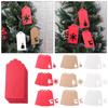 50pcs DIY Crafts Xmas Tree Hanging Christmas Card Label Kraft Paper Tags Thanks Tag Snowflake