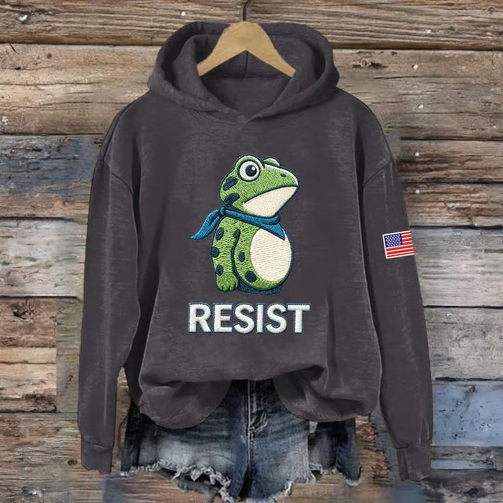 Women's Fashion Daily Versatile Casual Sweatshirts Long Sleeve Hooded Top Sweatshirts