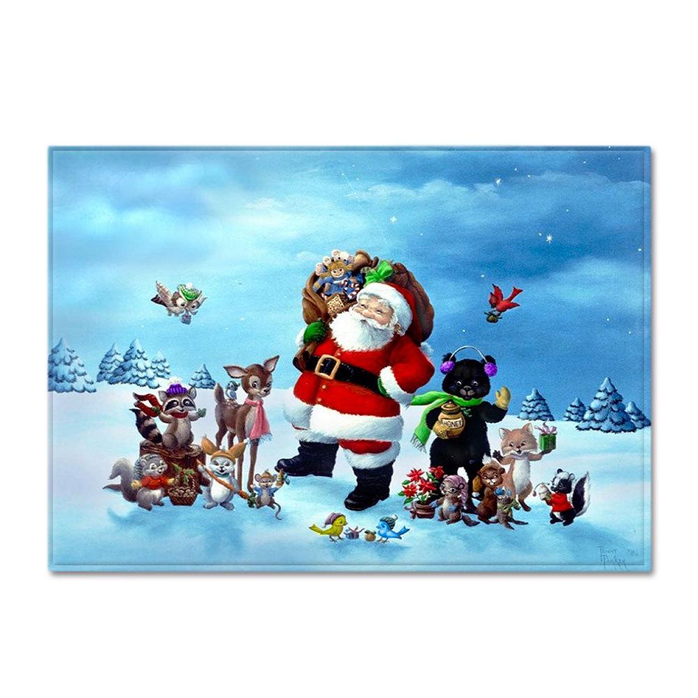 Christmas Living Room Floor Mat Bedroom Dining Room Carpet Carpet Doormat