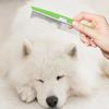 Stainless Steel Dog Cat Pin Comb Single Row Double Tooth Row Comb Grooming Shedding Tools  Pet