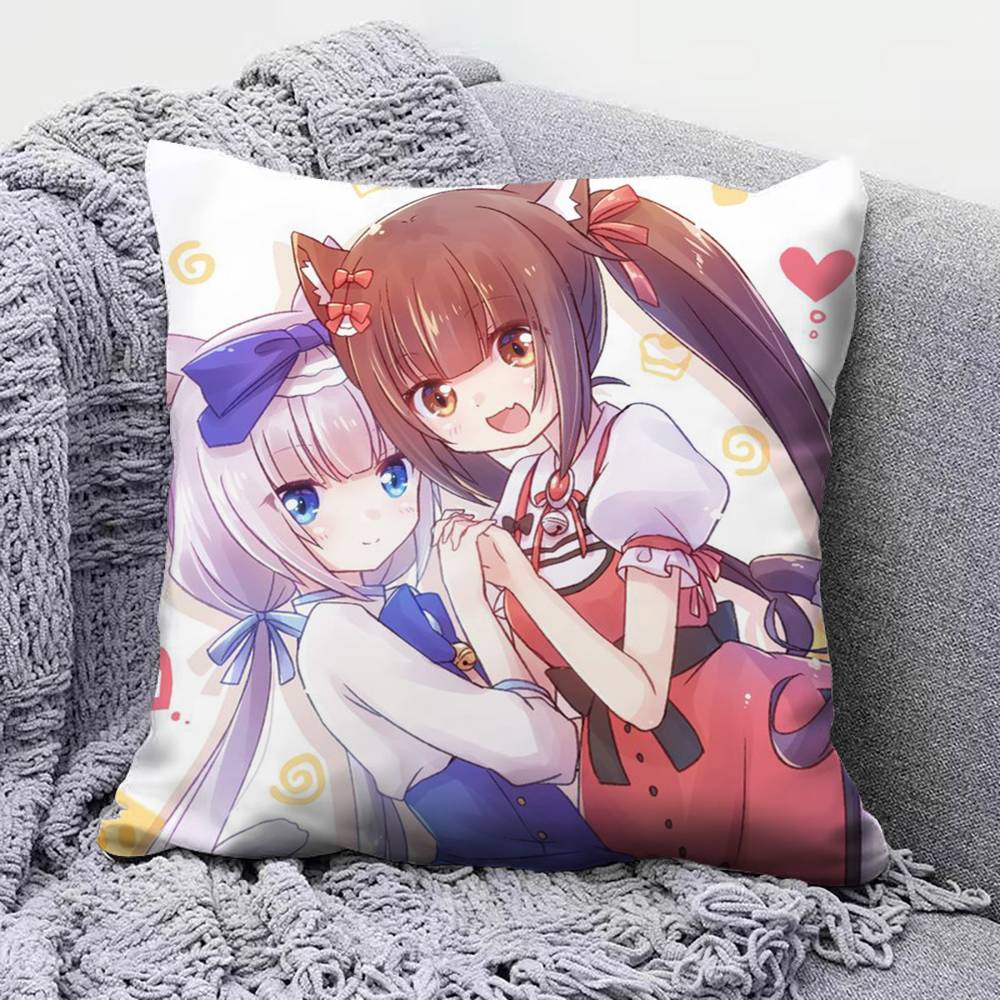 Nekopara Anime Girl Game  Home Sofa Cushion Covers and Aecorative Custom Pillow Covers