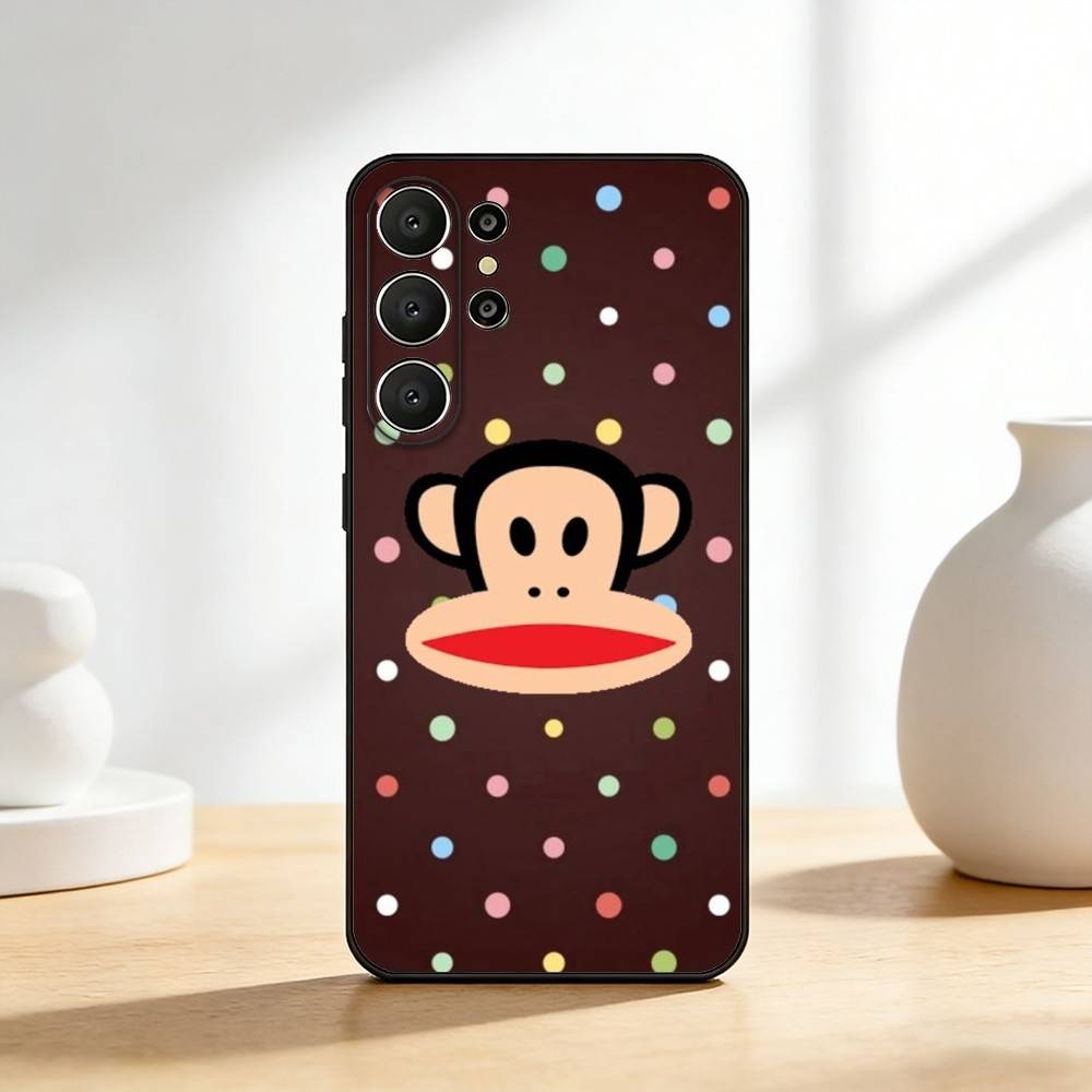 CUTE T-pauls-frank-s Fashion Phone Case For Samsung S26,S25,24,23,22,30,21,10,9,Ultra,Plus,Lite,FE Soft Black Case