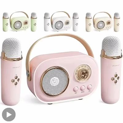 Karaoke Wireless Portable Bluetooth Speaker With Microphone Radio FM Machine Mini Music Sound Box Caixa De Som Small Mp3 Column