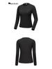 Women's Autumn/Winter Long Sleeve Slim-Fit Golf Top - Warm, Comfortable, Skin-Friendly, Round Neck Base Layer