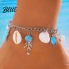 Marine Life Anklet Ocean-Inspired Jellyfish Turtle Shell Starfish Charms Bracelet