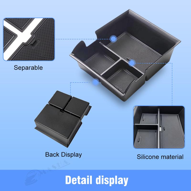 For BYD Atto 3 Yuan Plus   Car Center Console Btorage Box Armrest Box Storage Tray Atto3 Accessories
