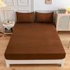 Solid Color Simple Sanded Bedspread Hat Pillowcase Set Single Double Sizes for Home Available for Cross-Border  Amazon
