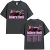 Hilary Duff The Lucky Me Tour 2026 Print T-shirt Unisex Dames Pop Fans Mode Korte Mouw T-shirt 100% Katoen T-shirts Streetwear
