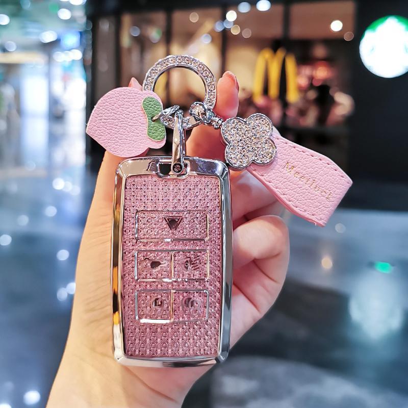 Car Key Case Cover Shell for Land Rover Range Rover Evoque L Defender Freelander2 Velar Discovery Sport5/4 Car Key Bag Car Keys