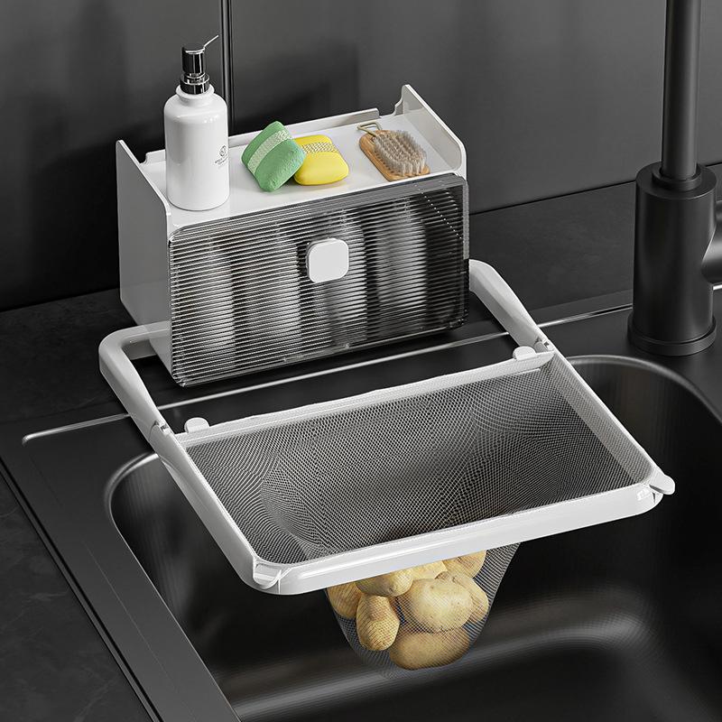 Kitchen Sink Caddy Organizer Kitchen Sink Organizers Kitchen Sink Suction Holder for Sponges Scrubbers Soap Kitchen Bathroom