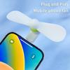 Mini Phone Cooling Fan Plug & Play Universal 3 Ports Small Fan for Summer Outdoor Walk Shopping Daily Use