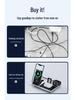 4-in-1 Folding Wireless Charger for Desktop: Compatible with Apple Watch, iPhone, and Earphones.