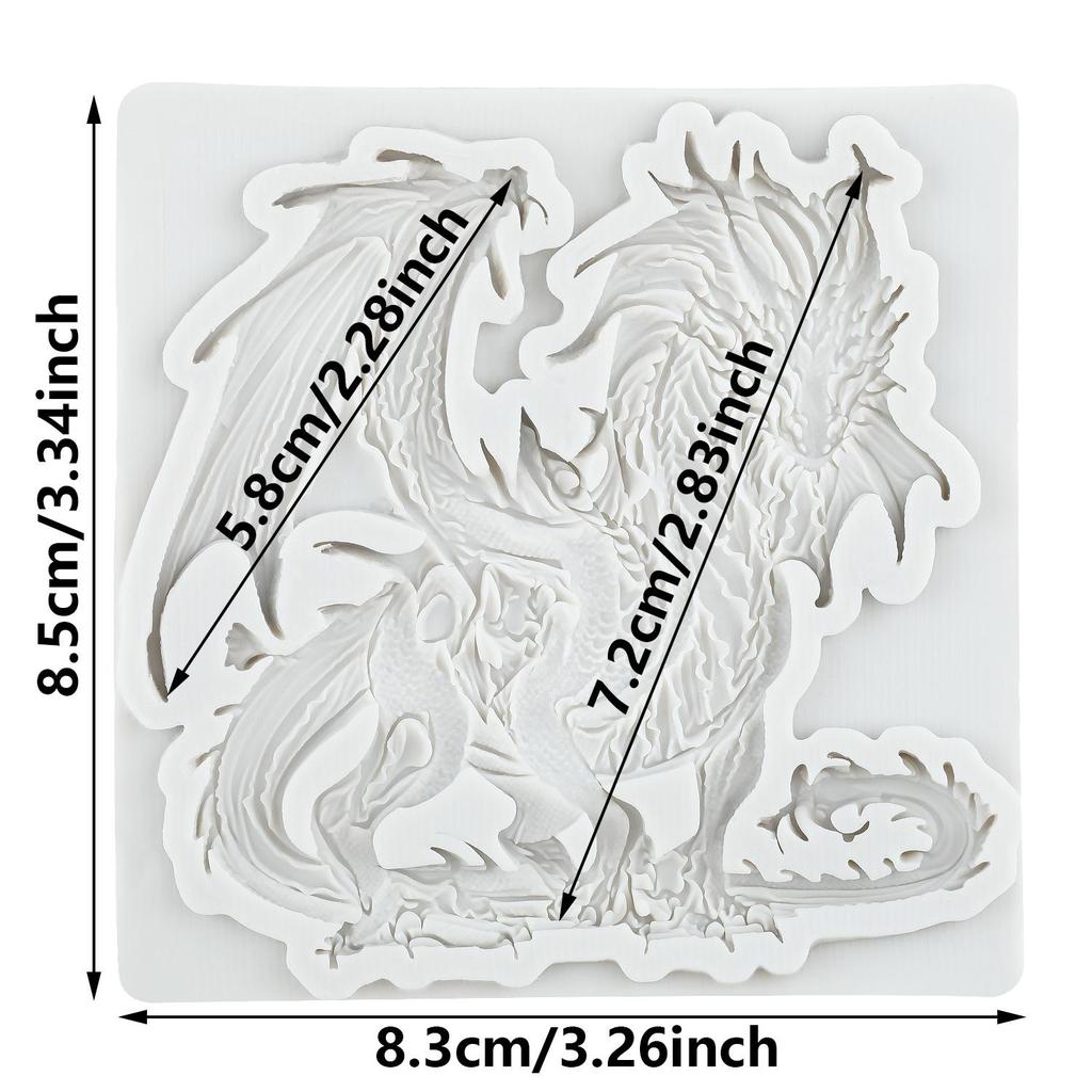 Dragon Silicone Molds Dragon Fondant Mold Cake Decorating Tools Cupcake Topper Candy Chocolate Gumpaste Mold