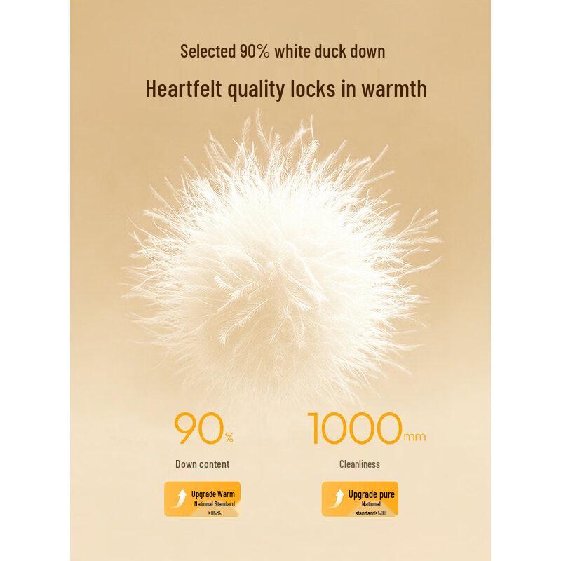 Mohan Yimei Women's 90% Duck Down Puffy Short Hooded Jacket