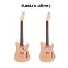 Unfinished Electric Guitar DIY Kit Mahogany Body Maple Wood Neck Rosewood Fingerboard