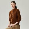 Zhaojun Women's 100% Cashmere Stand-Collar Cardigan