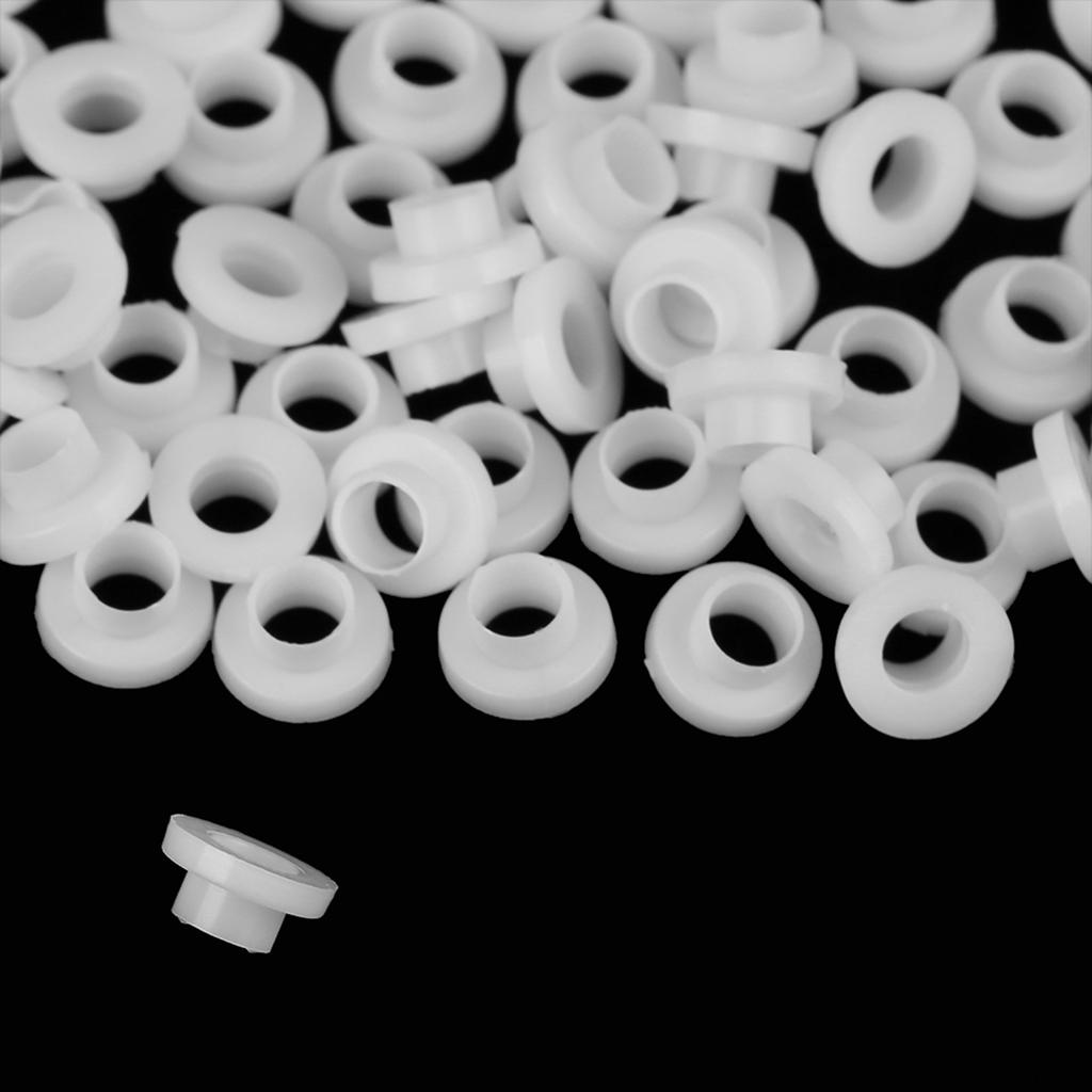 100pcs Transistor Washer Insulated Plastic Spacer Bushing Washers (TW-3)