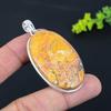 Malinga Jasper Gemstone Handmade 925 Sterling Silver Jewelry Pendant 2.36" S1o27