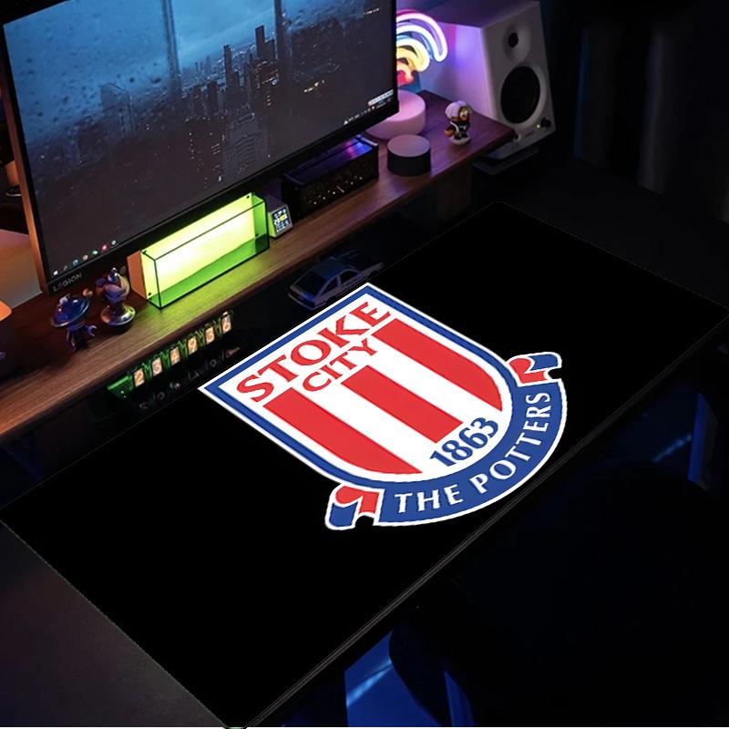 Stoke Football Club Mouse Pad, Rubber Base, Mouse Pad for Gamers and Office Use, Gaming Desk , Easy To Clean Mat Christmas fan gifts