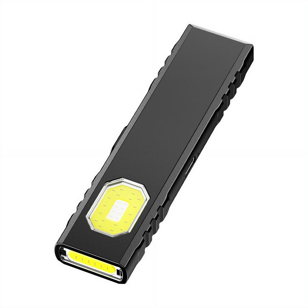 Portable Rechargeable Mini LED Keychain Flashlight Magnetic Pocket Torch Light for Work, Camping, Emergency, Car Use