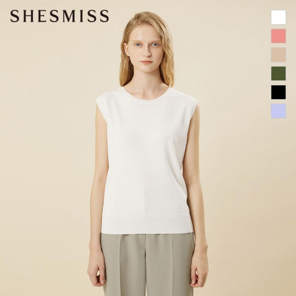 

She S miSS SleeveleSS Round Knit Top SSkpon22610 Blue/55