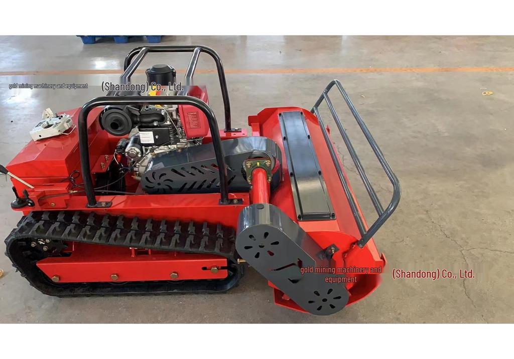 Self-Propelled Agricultural Crawler Mower & Weeder for Challenging Terrain