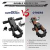 AUTMATCH Shackle Hitch Receiver with and Mega Shackles and Trailer Hitch Lock Vehicle Recovery Receiver Kit with a kg Break Matte Black Mega Shackle
